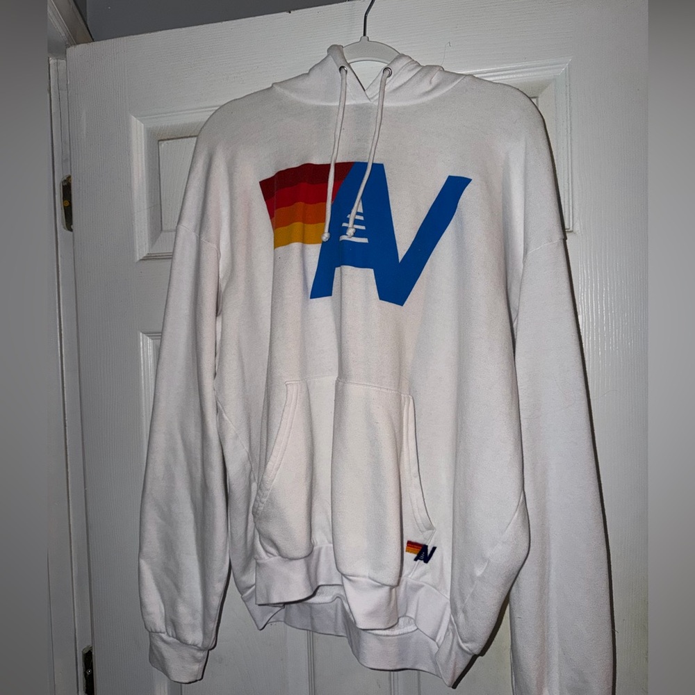Aviator Nation White Hoodie